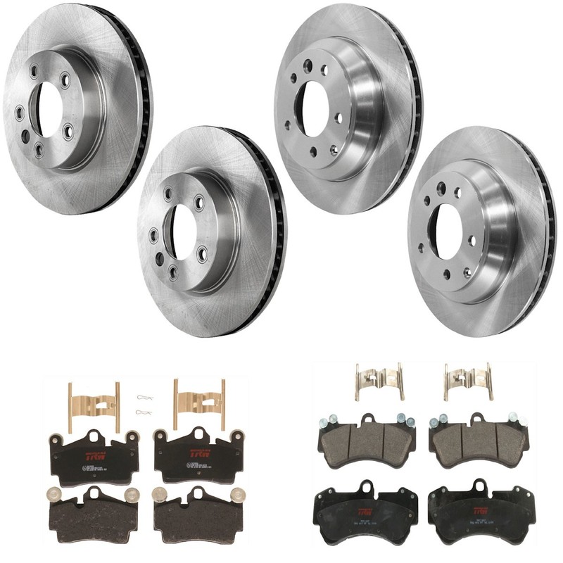 KIT-073024-10304 TRW Brake Disc and Pad Kits 4-Wheel Set Front & Rear