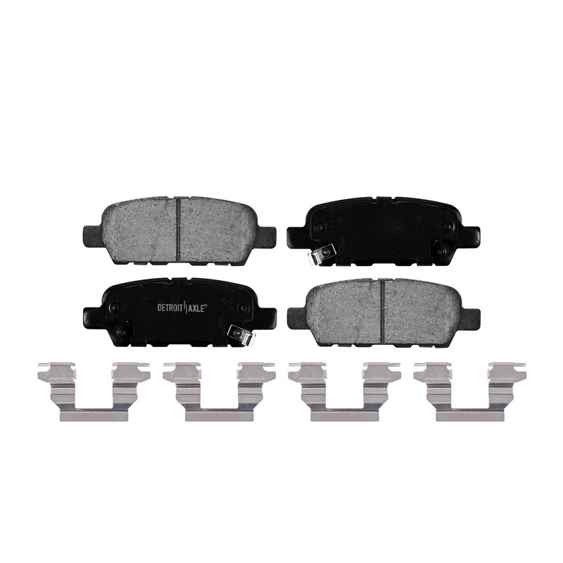 Rear Disc Brake Rotors & Ceramic Pads for 2013 - 2018 2019 Nissan Pathfinder gallery