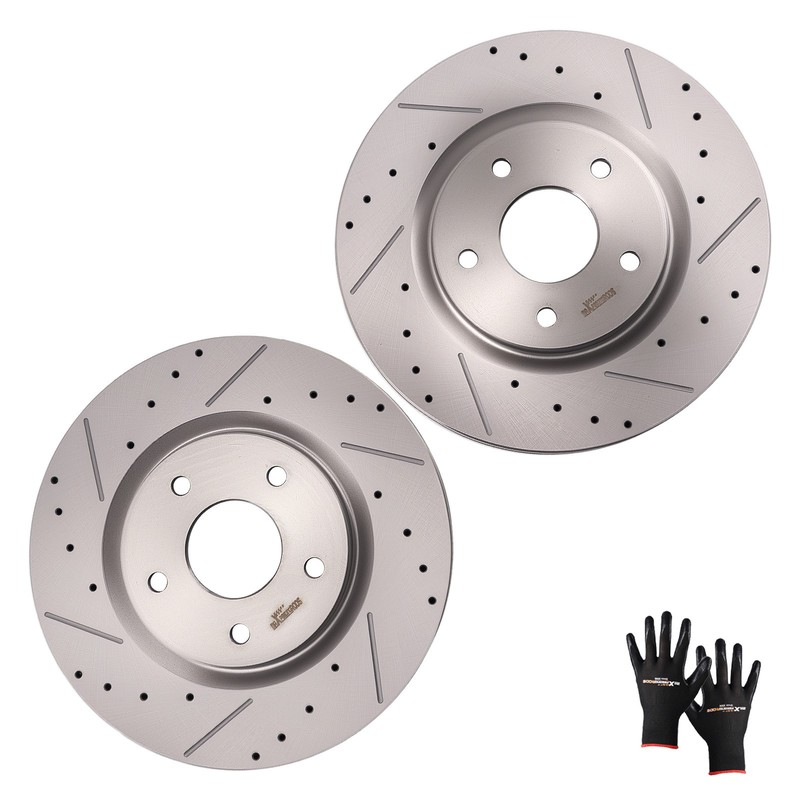 Front Brake Rotors Pair for Chrysler Town & Country 2012-2016 Ram C/V 2012-2015 gallery