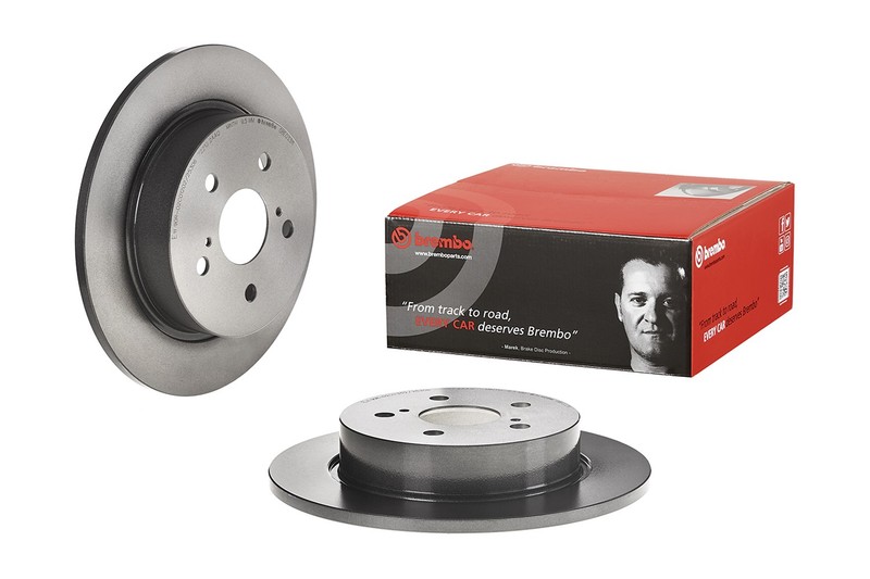 Brembo Rear Left or Right Solid 292mm Disc Brake Rotor for Toyota C-HR 2019-2022