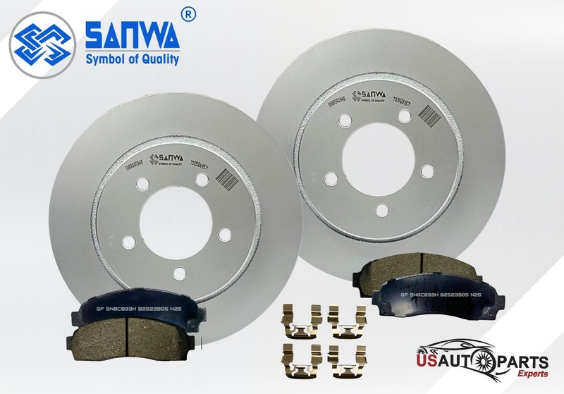 FRONT BRAKE ROTOR VENTED GEOMET COATED &CERAMIC PAD KIT 305 mm FOR MERCURY 02-05