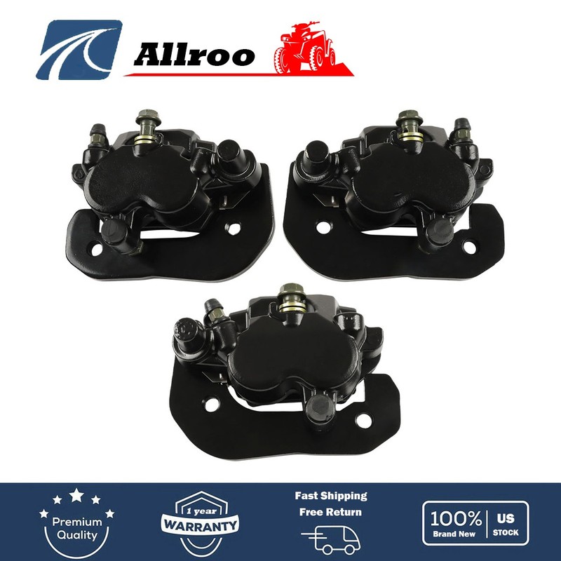 Front + Rear Brake Calipers For Can-Am Outlander 450 500 570 1000 4X4 w/Pads ATV
