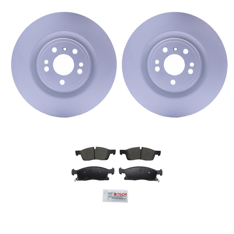 Hella Front Rotors Bosch Blue Ceramic Disc Brake Pad Kit For Mercedes X166 GL350