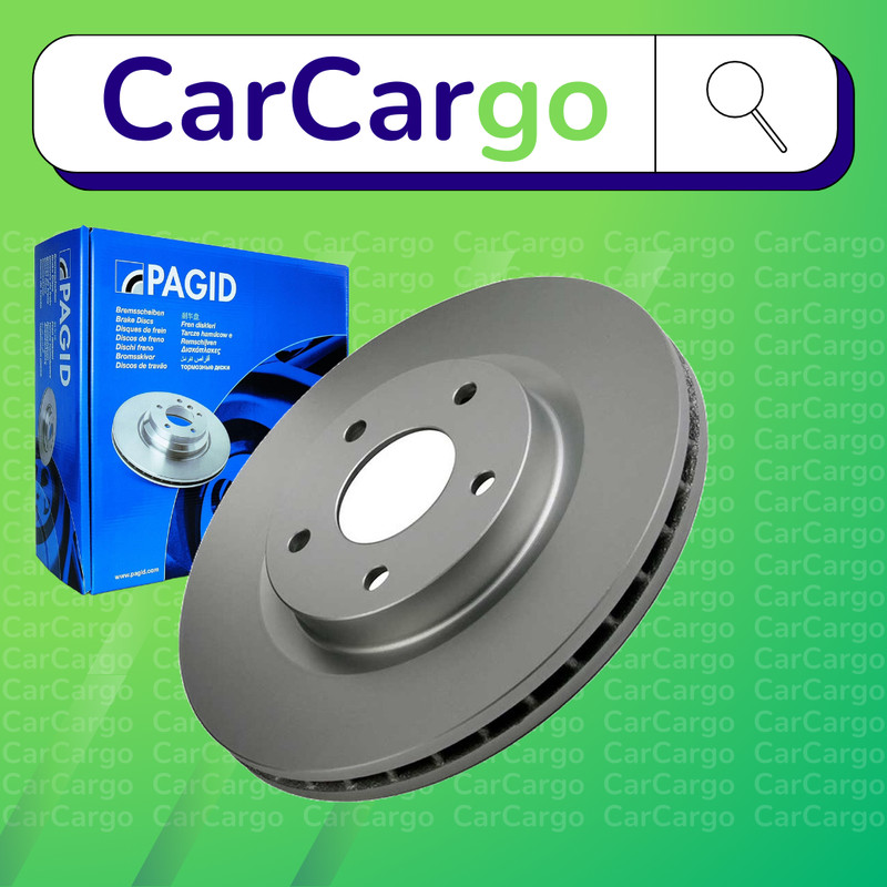 Pagid Vented Front Brake Discs Pair Peugeot 4008 1.8 HDi AWC 2012-2024 294 mm