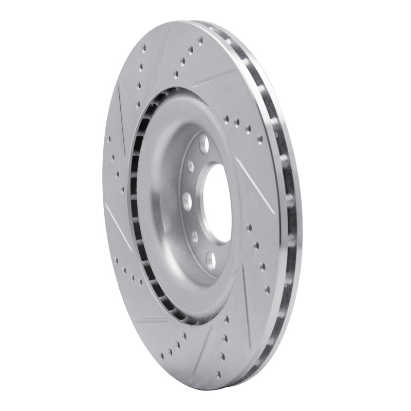 R1 Concepts Rear Right Drilled & Slotted Brake Rotor for Alfa Romeo Giulia & gallery