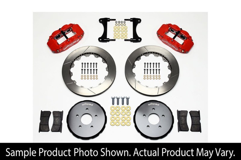 Wilwood Narrow Superlite 6R Front 13.06 in Slotted Brake Kit Red for 370Z 09-13