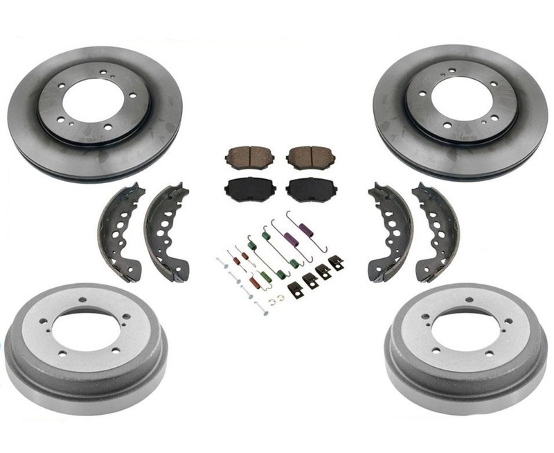 for 01-05 Suzuki Grand Vitara Disc Brake Rotors Pads Brake Drums Shoes Springs
