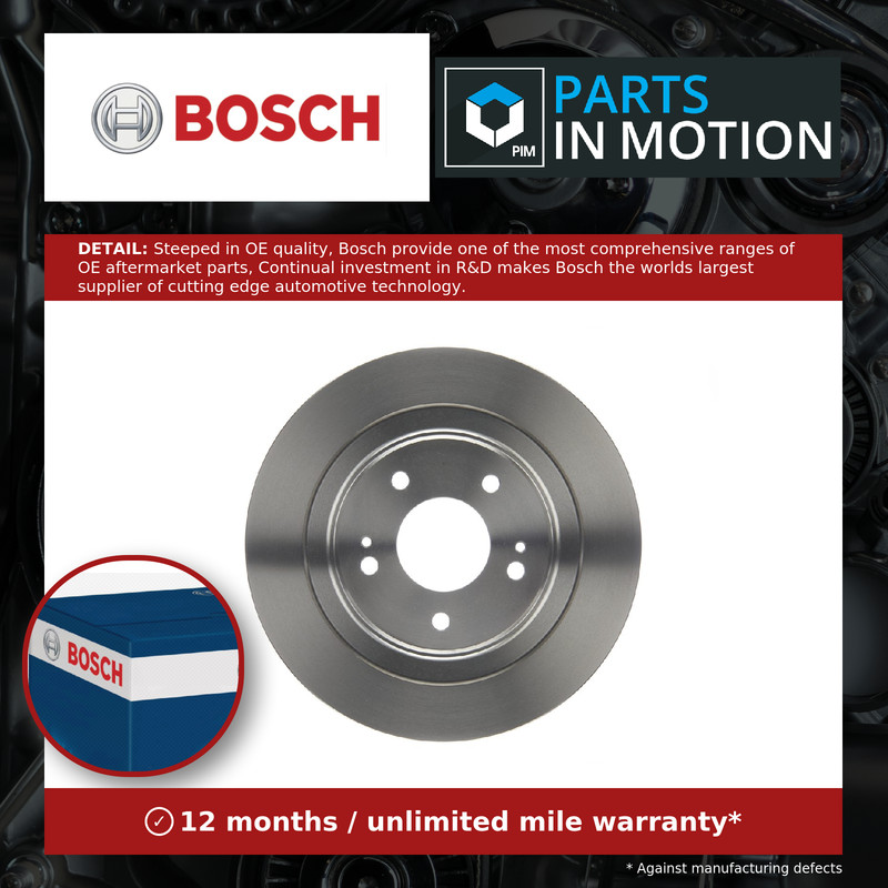 2x Brake Discs Pair Solid fits PEUGEOT 4008 1.6 Rear 12 to 18 4A92 302mm Set New