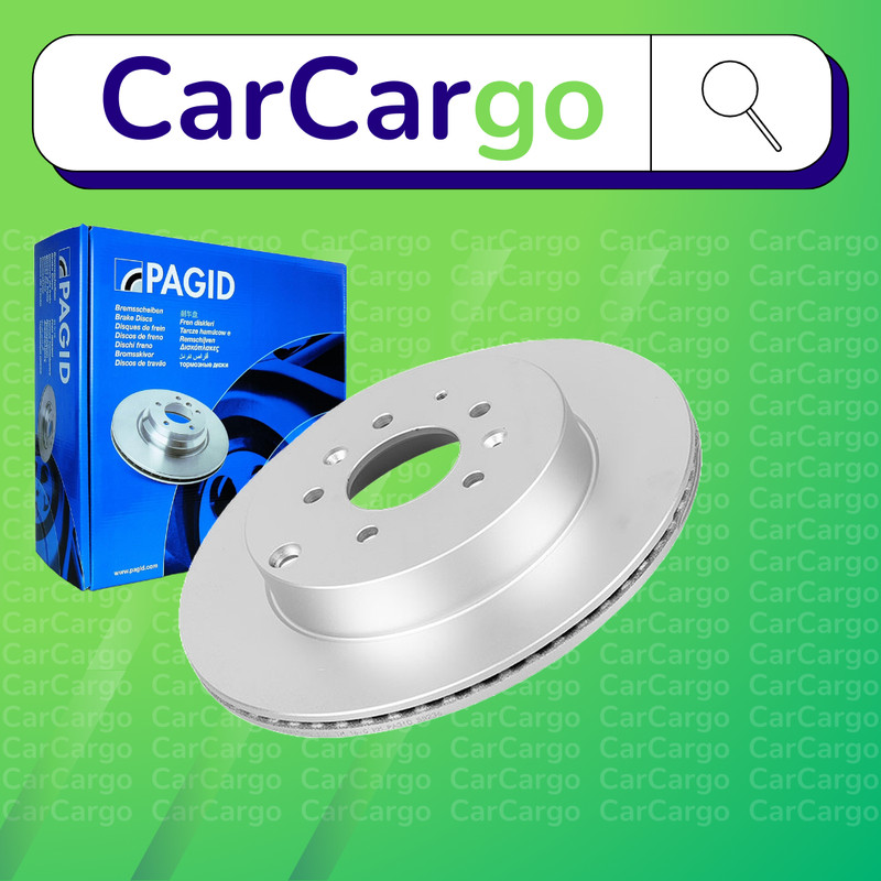 Pagid Vented Rear Brake Discs Pair Mazda CX-7 2.2 MZR-CD AWD 2009-2013 325 mm