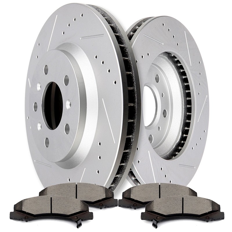 303mm Drilled Front Brake Pads And Rotors For Chevrolet Impala 3.5L 3.6L 3.9L