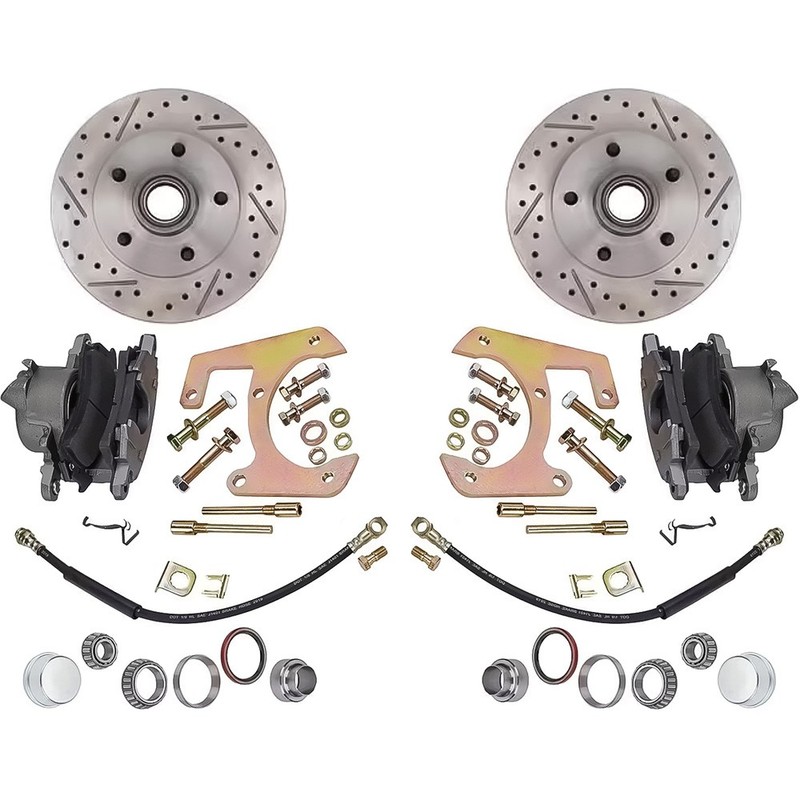 1947-59 Chevrolet GMC Pickup; Front 5 Lug Disc Brake Conversion Set; 5 x 4-3/4″