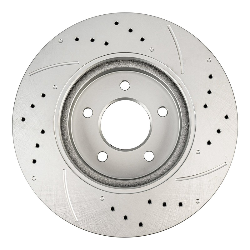 2x Front Drilled Slotted Zinc Brake Rotors for 2008-2011 Mercury Mariner 54123 gallery