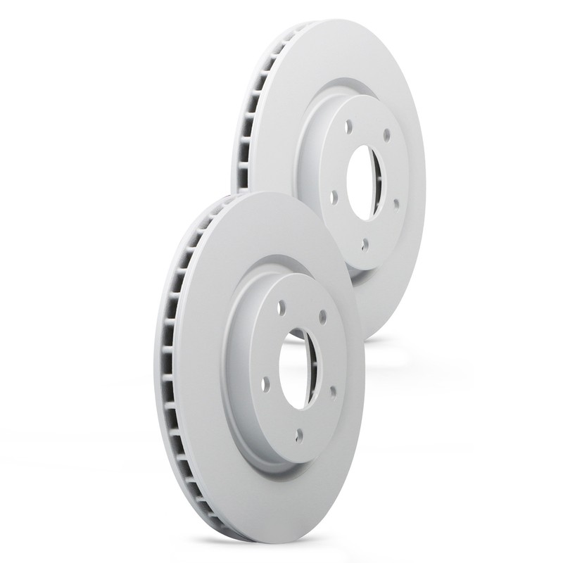 New 2PCS Front Coated Vented Disc Brake Rotor Fits Nissan Rogue, Leaf gallery