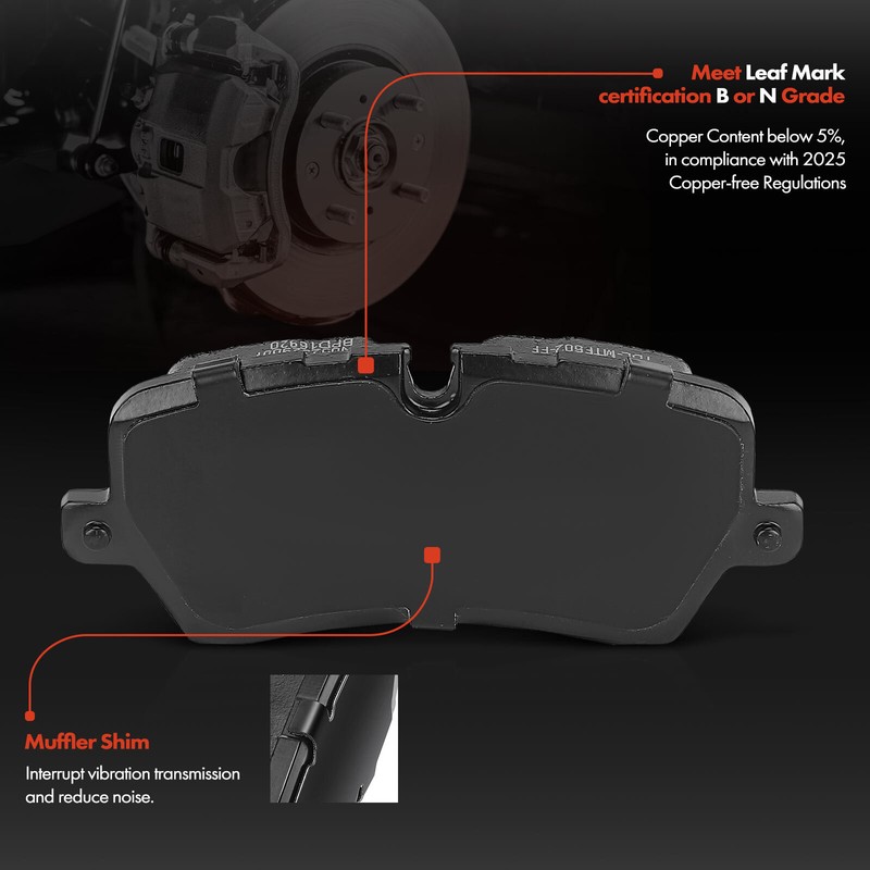 Rear Drilled Rotor&Ceramic Brake Pad for Land Rover Discovery Range Rover/ Sport gallery