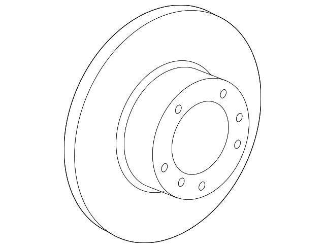 Genuine Porsche 2009-2013 911 Disc Brake Rotor Front Left 997-351-405-02