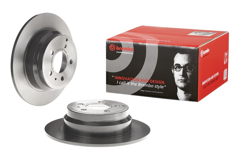 Brembo Rear 295mm Coated Solid 5 Lugs Disc Brake Rotor For Volvo C70 850 S70 V70
