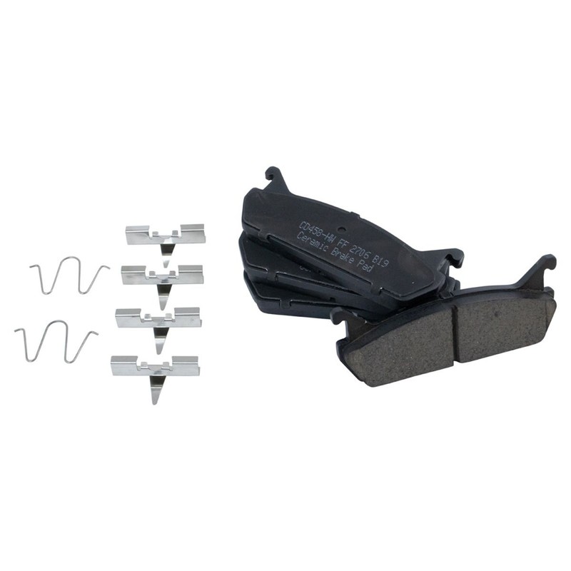 Performance Brake Rotor Drilled Slotted Zinc & Posi Ceramic Pad Front & Rear Kit gallery