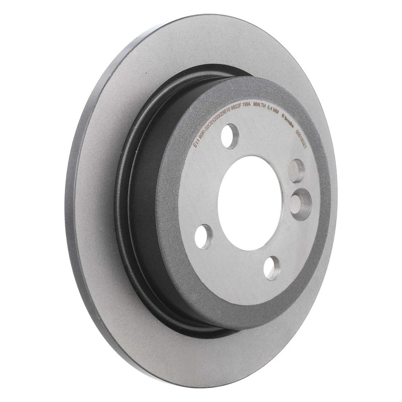 For Mini Cooper 06-15 Brembo 08.9163.21 UV Coated Plain Solid Rear Brake Rotor