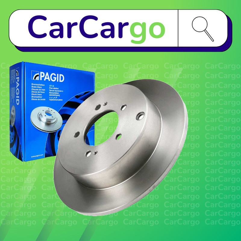 Pagid Solid Rear Brake Discs Pair For Citroën C-Crosser 2.4 16V 2008-2012 302 mm