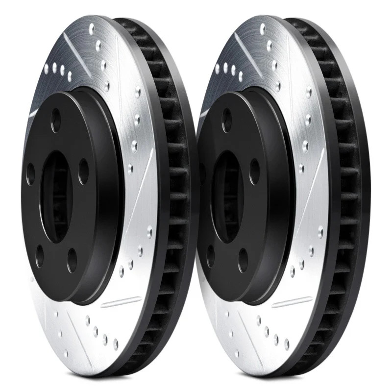 For Mercedes-Benz SLK55 AMG 05-11 Brake Rotor Set DFC Premium Drilled & Slotted gallery