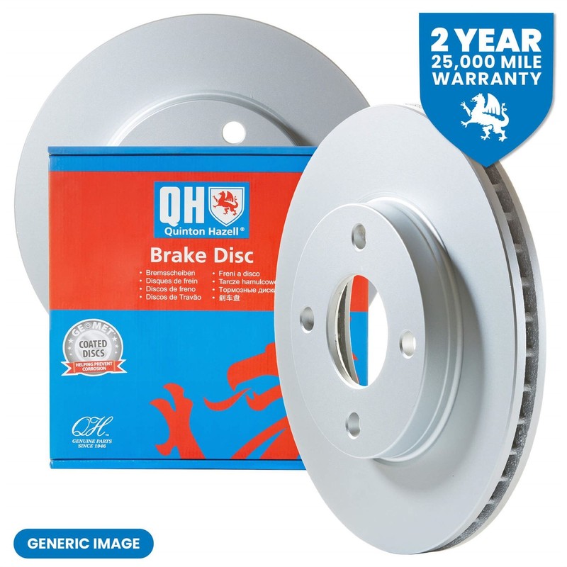 Quinton Hazell Front Axle Internally Vented 348mm Brake Disc Pair Set - BDC5808 gallery