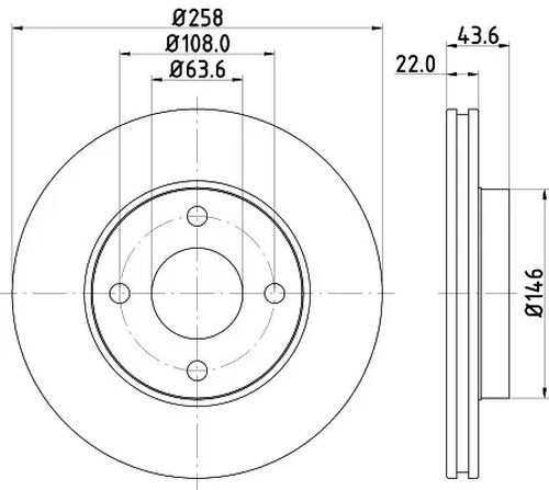 For Ford - Focus 1998-2005 1148202 1320585 Front 258mm Brake Discs Tapy gallery