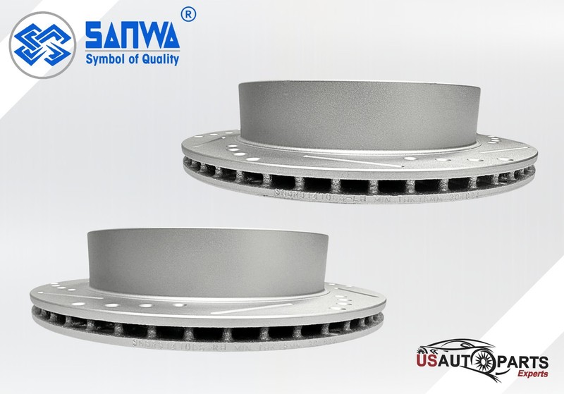 SET OF FRONT & REAR BRAKE ROTOR GEOMET COATED D&S KIT FOR FRONTIER 2005-2024 gallery