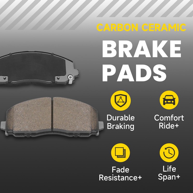 12.99'' REAR Brake Rotors Brake Pads for 2011-2020 Dodge Durango Grand Cherokee gallery