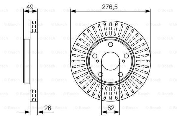 Fits Toyota Auris 2010-2018 Corolla 2013-2019 Ruva Front Brake Disc 4351202330 gallery