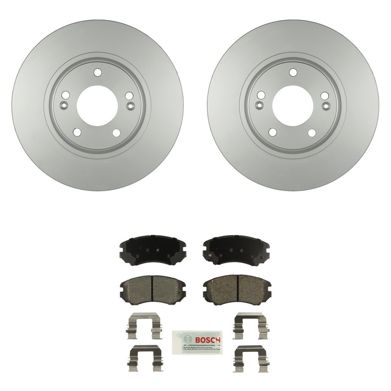 Bosch Front Rotors Blue Ceramic Disc Brake Pad Kit For Azera Amanti