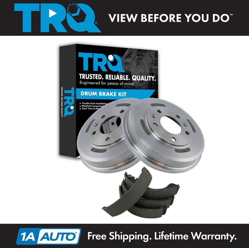 TRQ Rear Brake Drum & Shoe Kit for Ford Escape Mazda Tribute Mercury Mariner