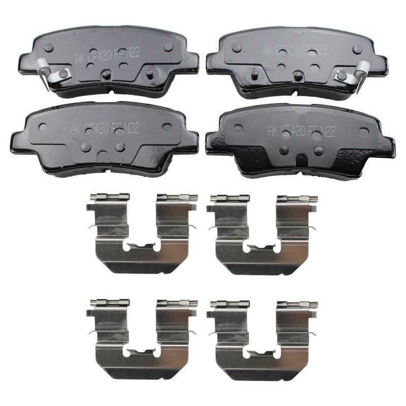 DuraGo Rear Rotors Akebono ProACT Ceramic Disc Brake Pads Kit For Optima 12-15 gallery
