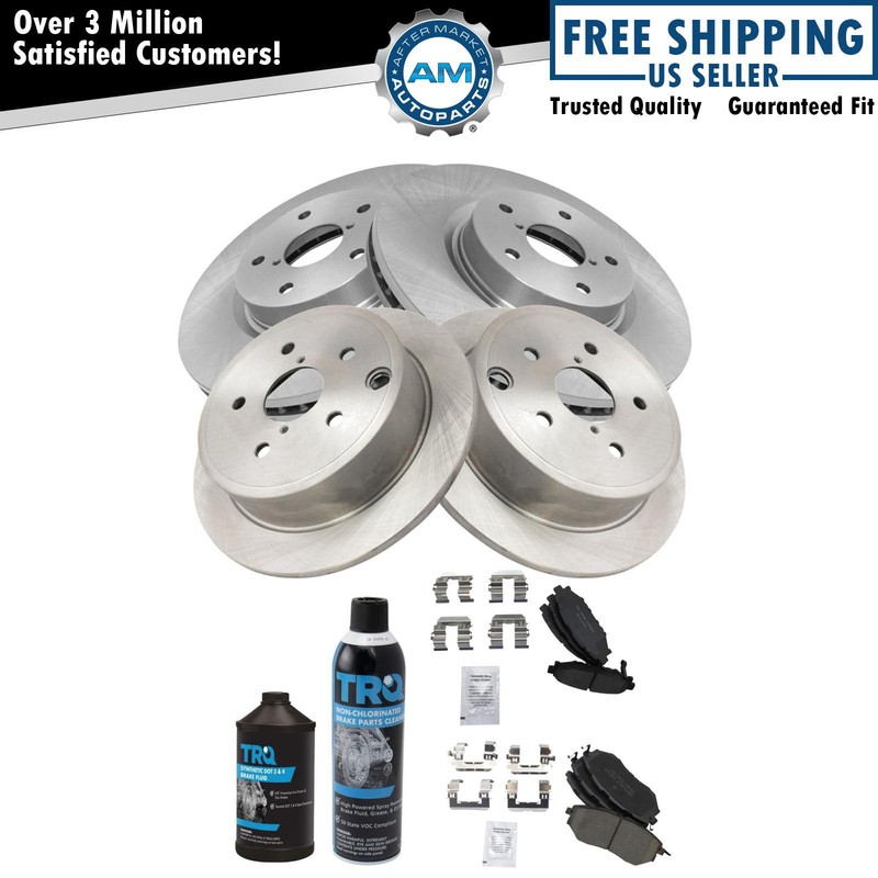 Front and Rear Brake Pad & Rotor Kit Fits 15-19 Subaru WRX