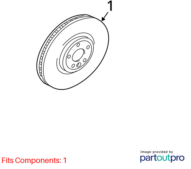 2017-2019 Jaguar XE Disc Brake Rotor T4N1801 gallery