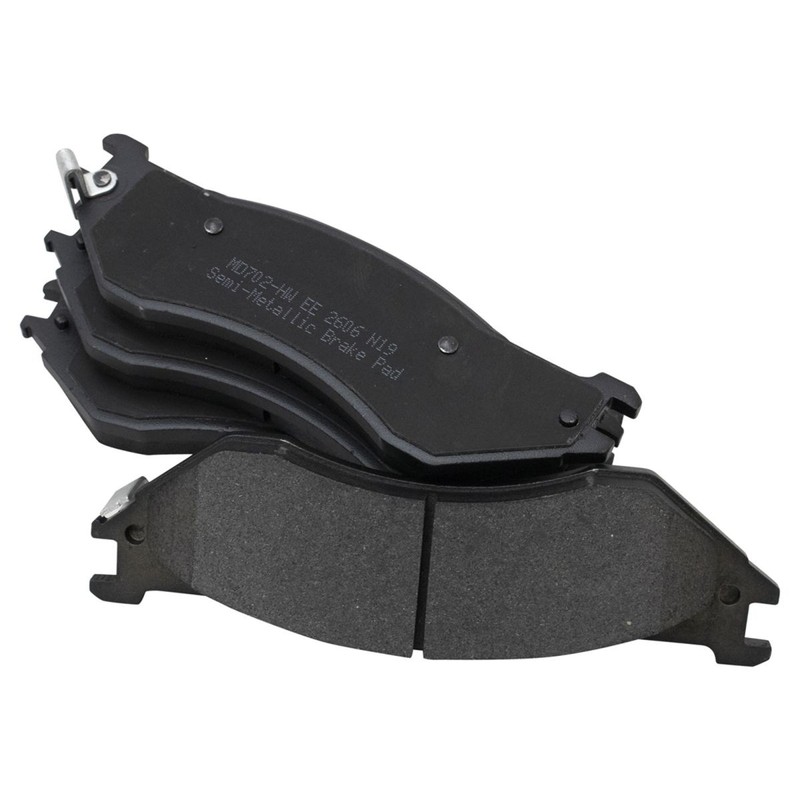 TRQ Front Posi Metallic Brake Pads & Performance Drilled Slotted Rotor Kit gallery