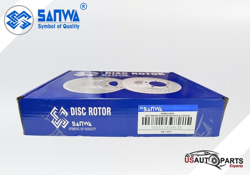 REAR BRAKE ROTOR SOLID & GEOMET COATED 258 mm FOR ACURA RSX 1997-2006 2.0L gallery