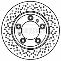 2x Brake Discs Pair Vented Rear 299mm BBD5836S Borg & Beck Set 98635240301 New gallery