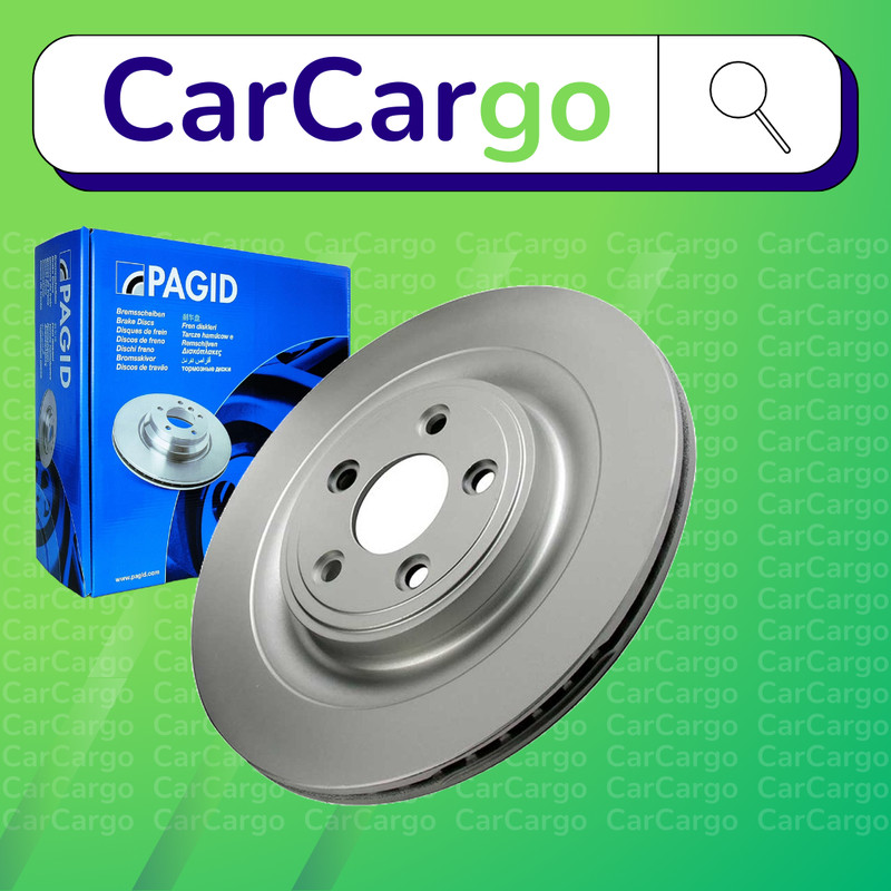 Pagid Vented Rear Brake Discs Pair For Jaguar S-Type 4.0 V8 1999-2002 326 mm