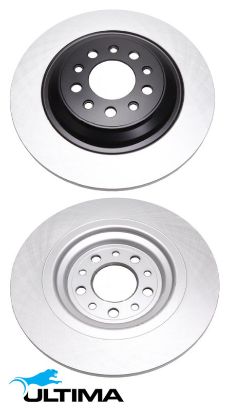 ULTIMA REAR SOLID DISC BRAKE ROTOR SET FOR JEEP CHEROKEE KL EHB EHK 3.2L V6