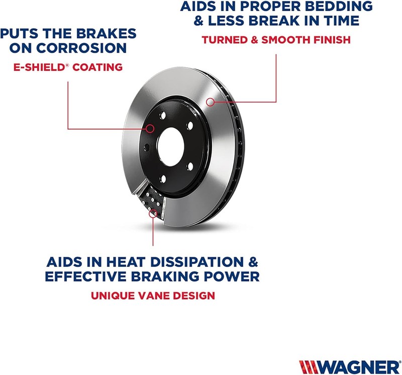 Wagner Front Rotors Hella Low-Met Disc Brake Pads Kit For Benz C216 CL550 RWD gallery