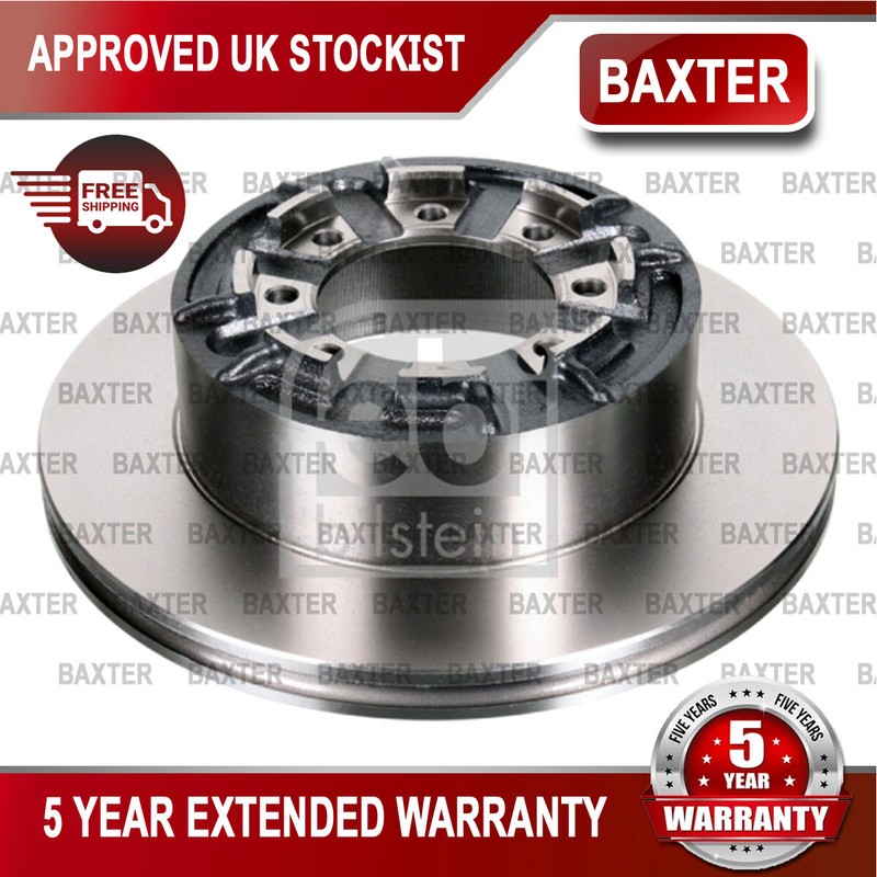 Fits Iveco Daily 1989- 2.3 D 2.5 2.8 3.0 Baxter Rear 1x Brake Disc 8094389
