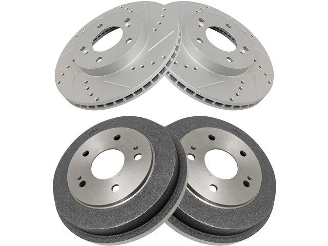 Front and Rear Brake Rotor and Drum Kit For 97-01 Honda CRV VG57P7