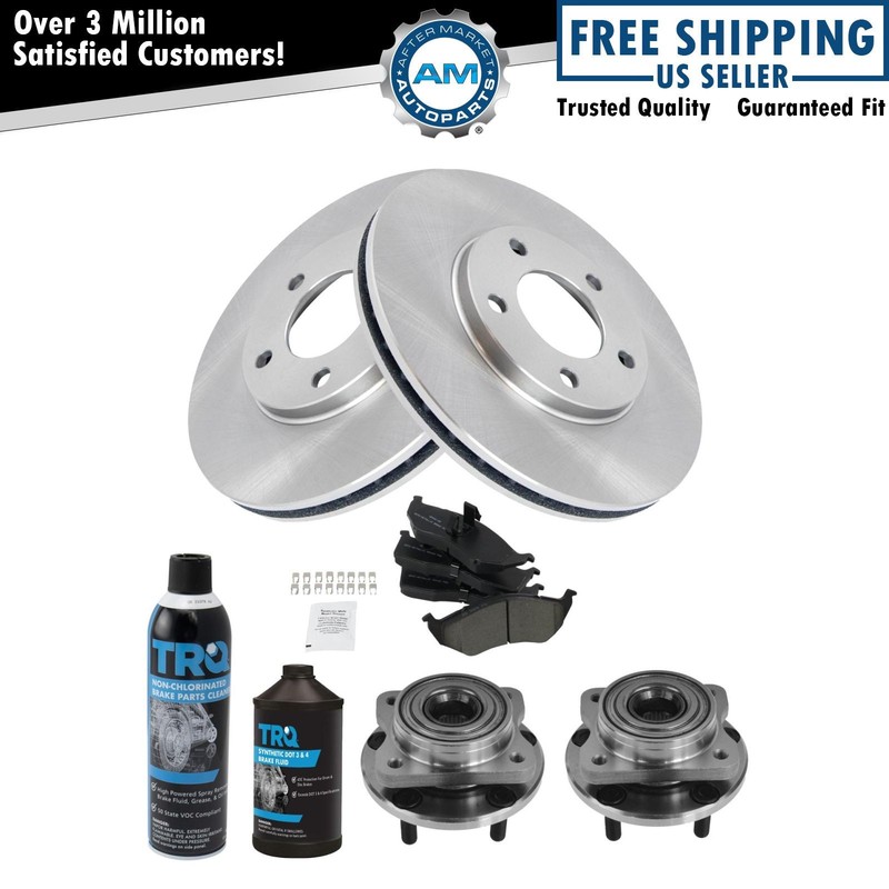 Front Brake Pad & Rotor Kit Fits 96-00 Chrysler Dodge Plymouth