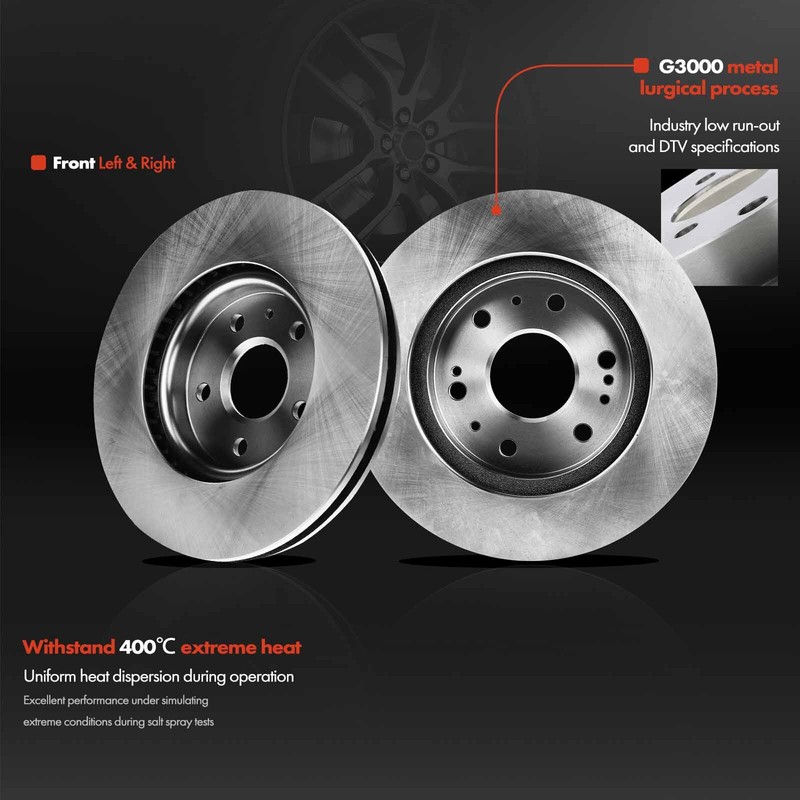Front Disc Brake Rotors for Buick Chevrolet Malibu Equinox Impala GMC Terrain gallery