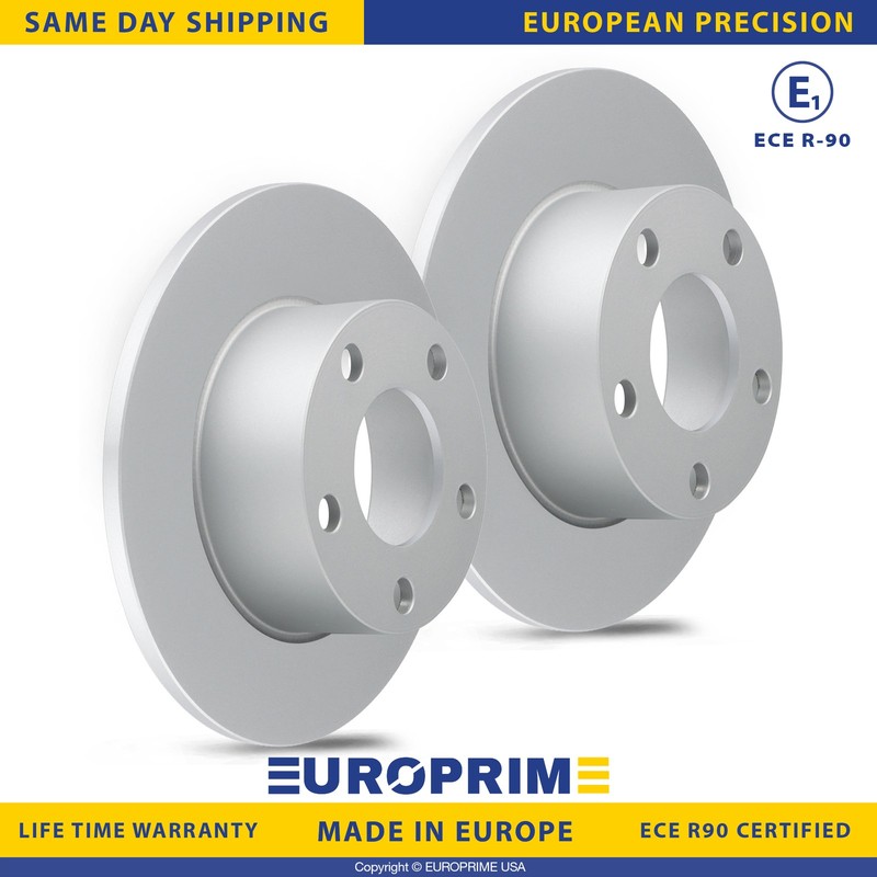 9.65 in Rear Disc Brake Rotors Set for 92-94 Audi 100 95-04 A6 98-05 VW Passat