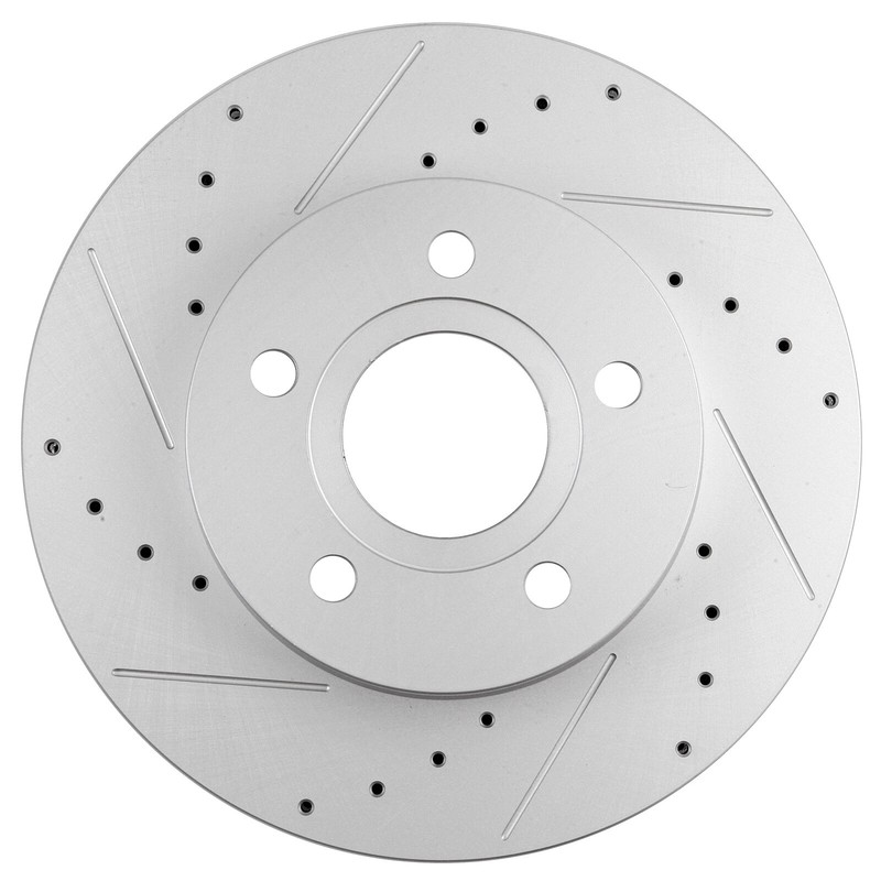 Front Drilled & Slotted Brake Rotors Pair Fits For Jeep Grand Cherokee 1999-2004 gallery