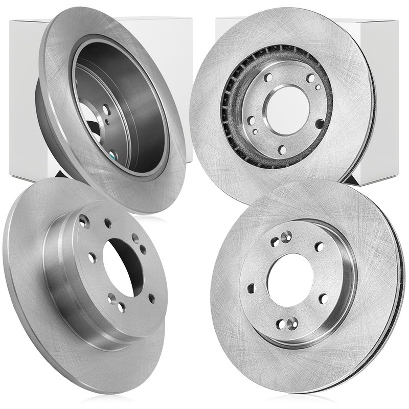 4pcs Front Rear Brake Rotors Kit for Hyundai Tucson Sonata Kia Optima gallery