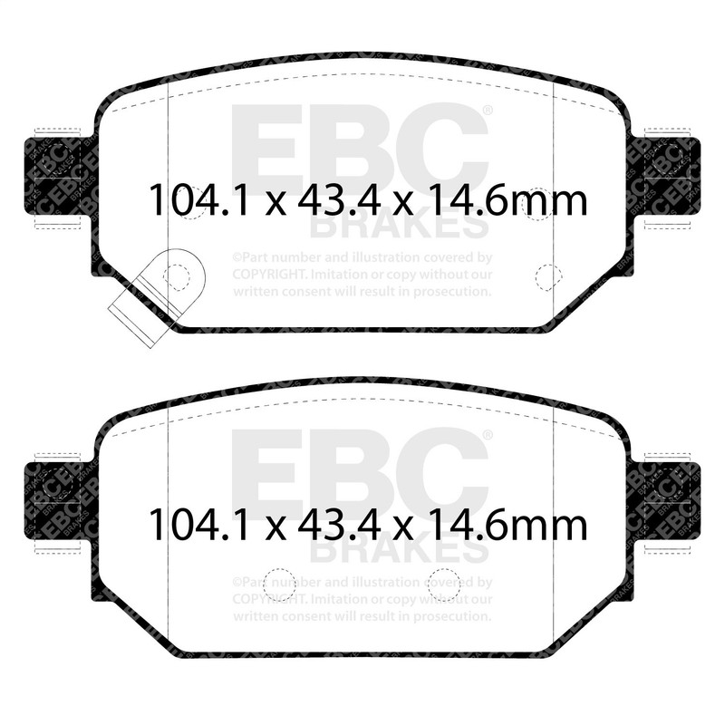 EBC Brakes S13KR1678 S13 Kits Yellowstuff and RK Rotors Fits 17 3 gallery