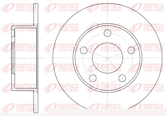 REMSA 6121.00 Brake Disc for Audi