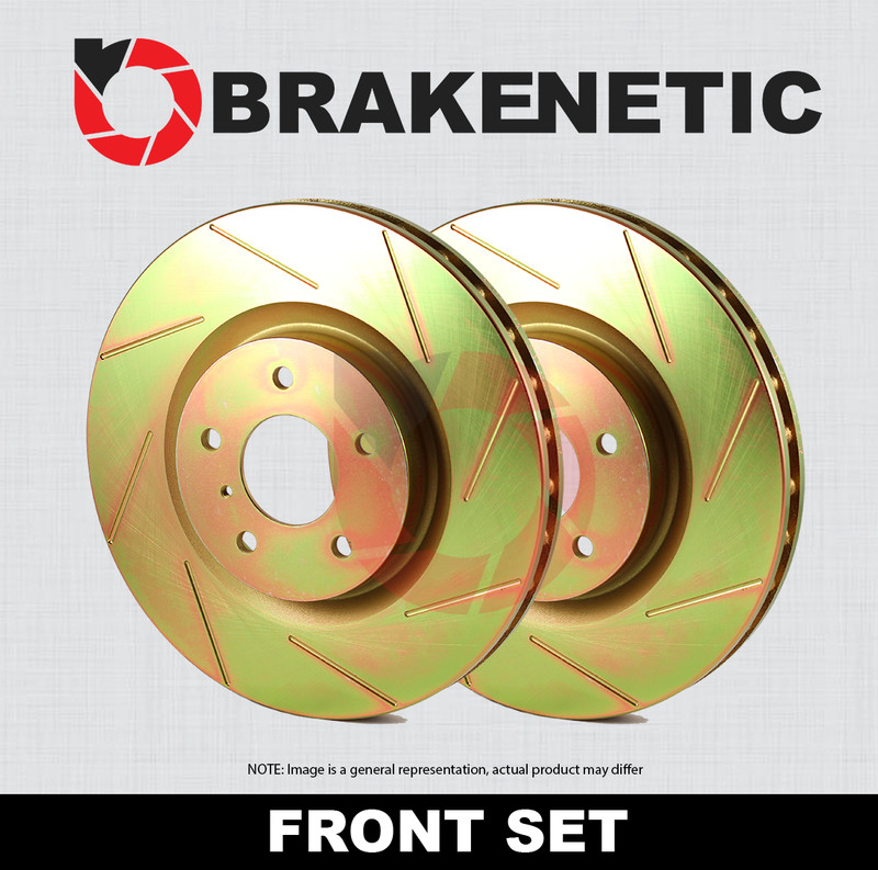 FRONT SET BRAKENETIC Sport Slotted Brake Rotors 350mm BNS33164.SS